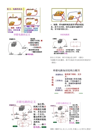 复习电路的相关知识梳理汇总