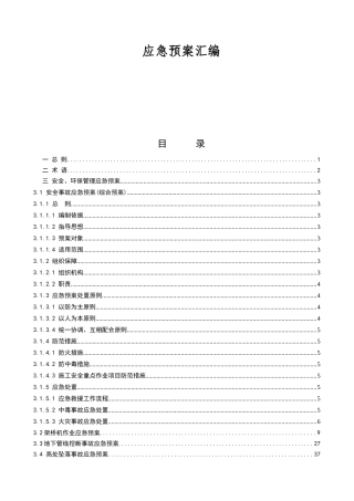高速公路第10合同段（K108+813.080～K128+311.735）建设工程应急预案汇编