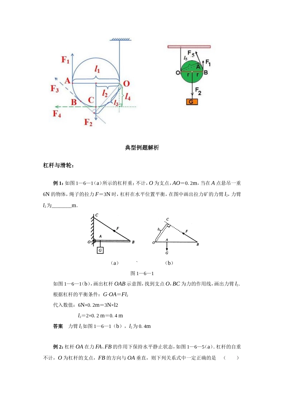 杠杆与滑轮 教学设计教案_第2页