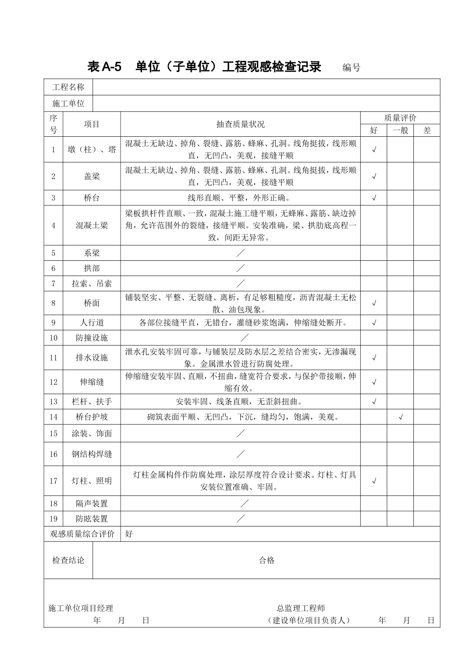 单位（子单位）工程质量竣工验收记录编号_第2页