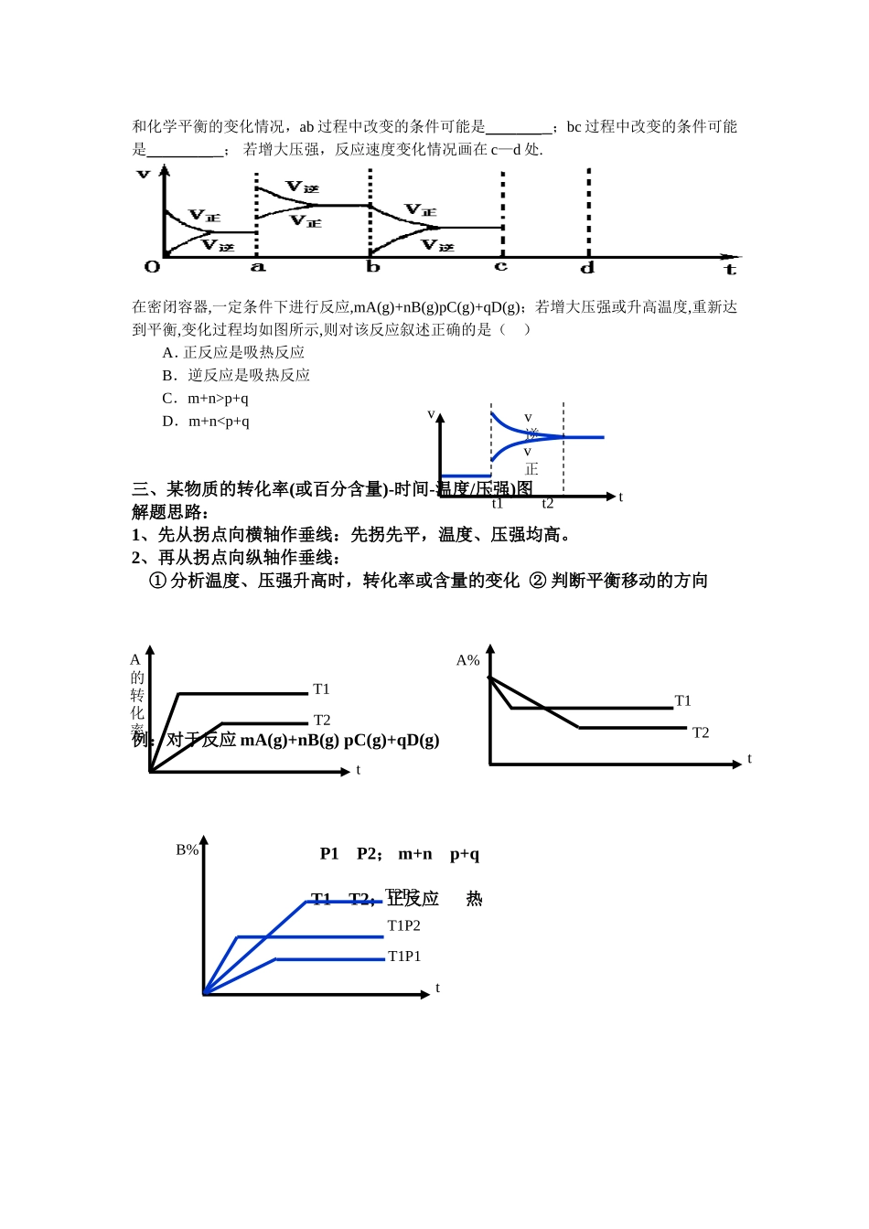 化学平衡图像专题练习题_第2页