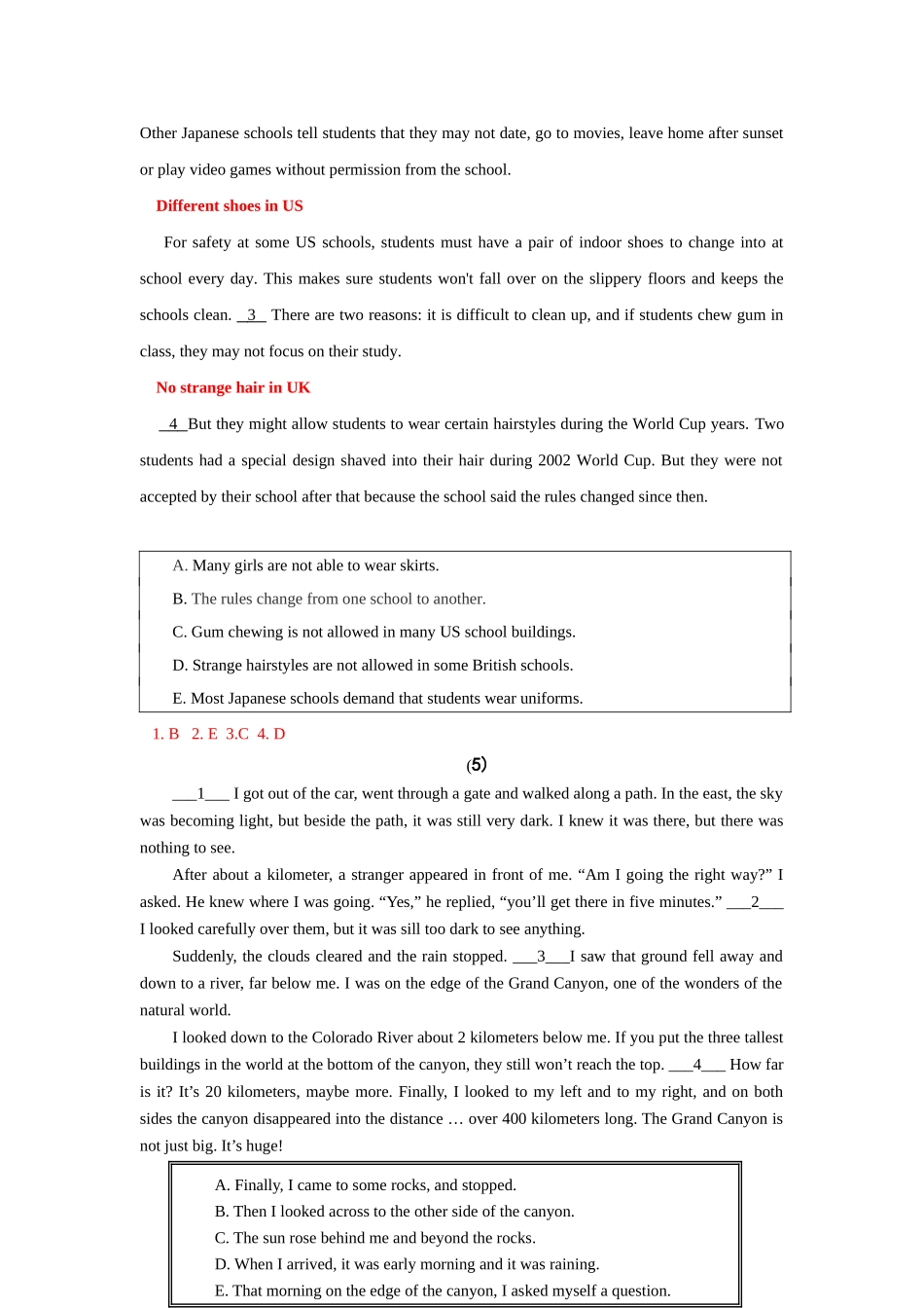 还原句子 英语测试练习题_第3页