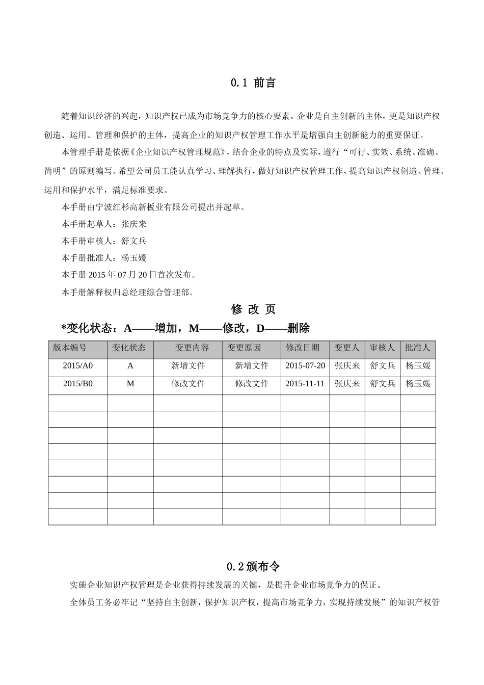 环境科技有限公司知识产权管理手册_第3页