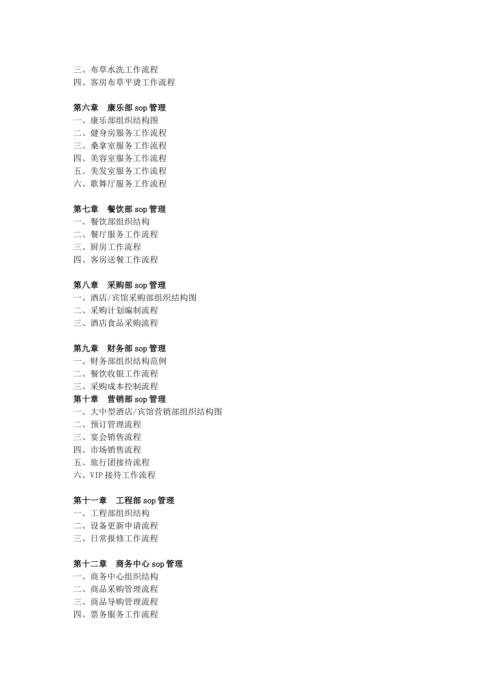 酒店sop管理手册_第2页