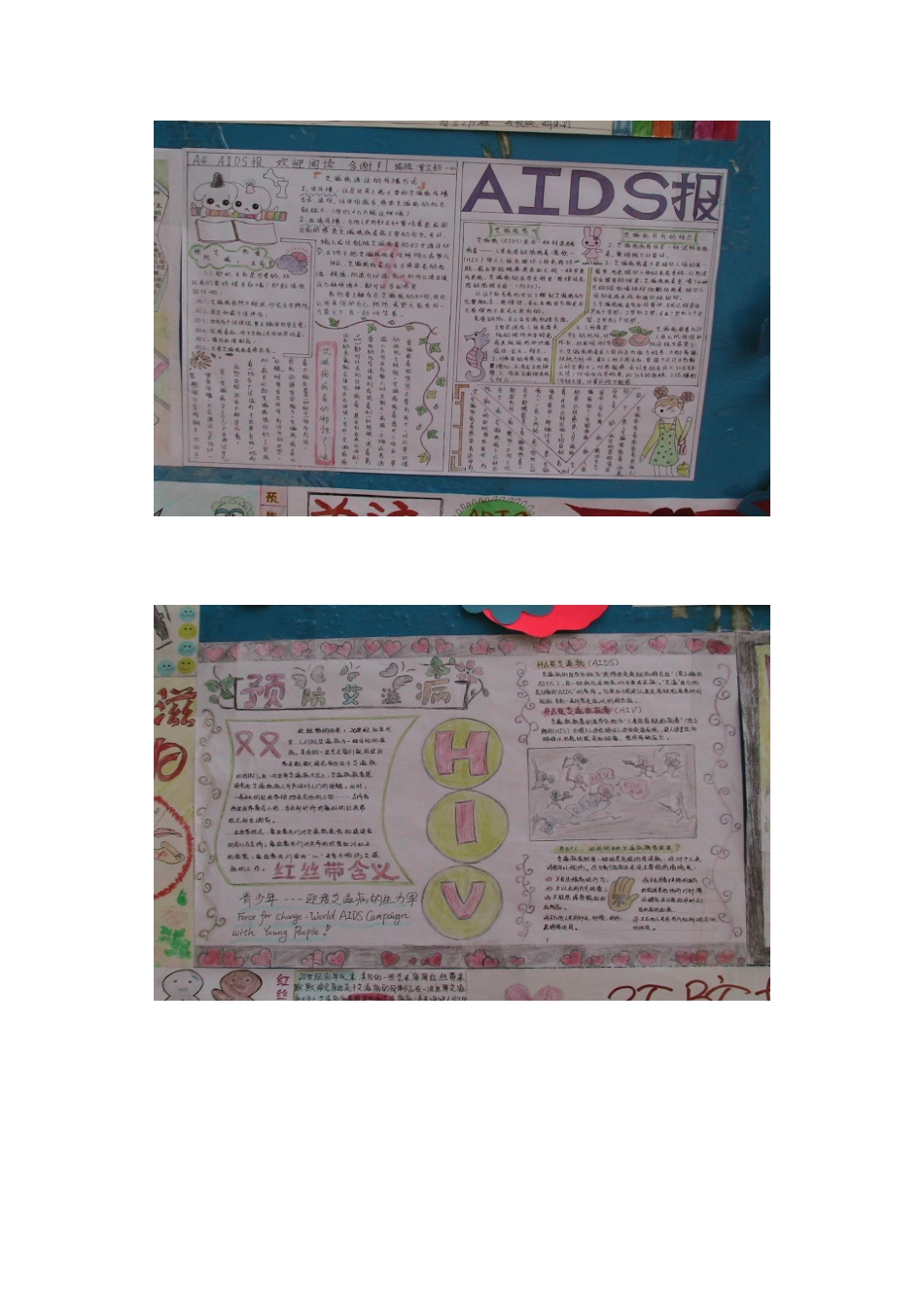 预防艾滋病手抄报评比部分作品_第2页