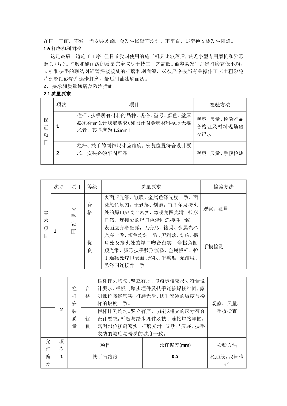 栏杆扶手制作安装工程施工组织设计_第3页