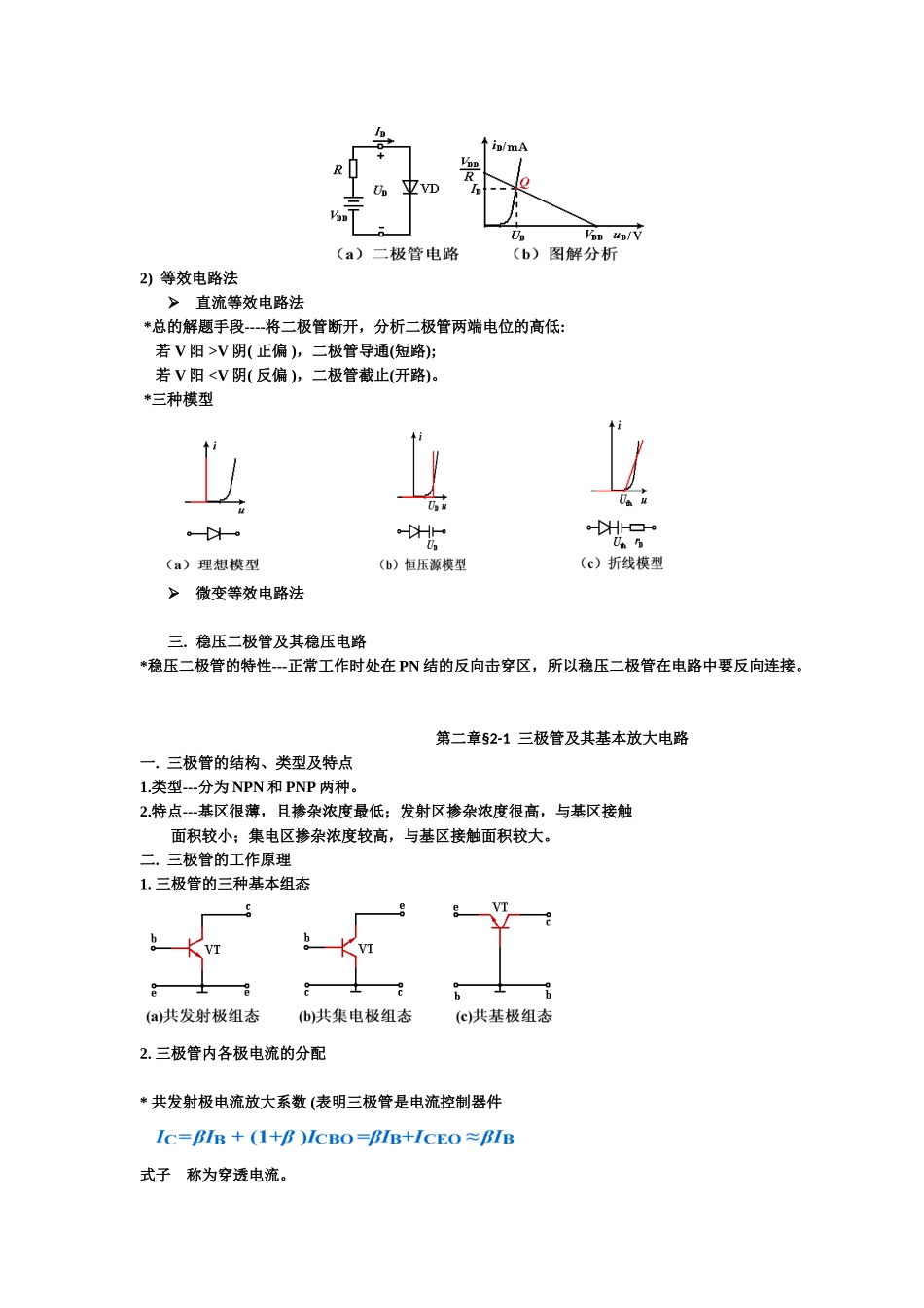 模拟电子技术复习资料总结_第2页