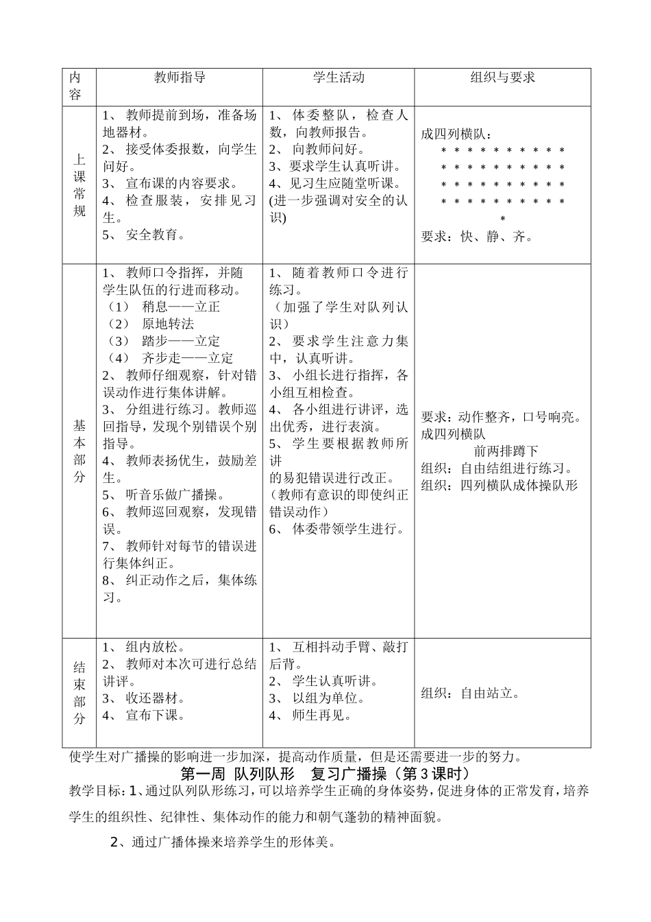 七年级体育与健康教案_第3页