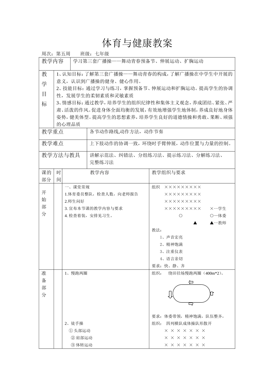 七年级体育运动中的安全防范教学设计_第2页