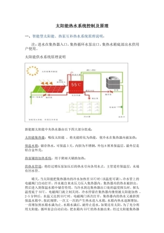 太阳能热水系统控制及原理