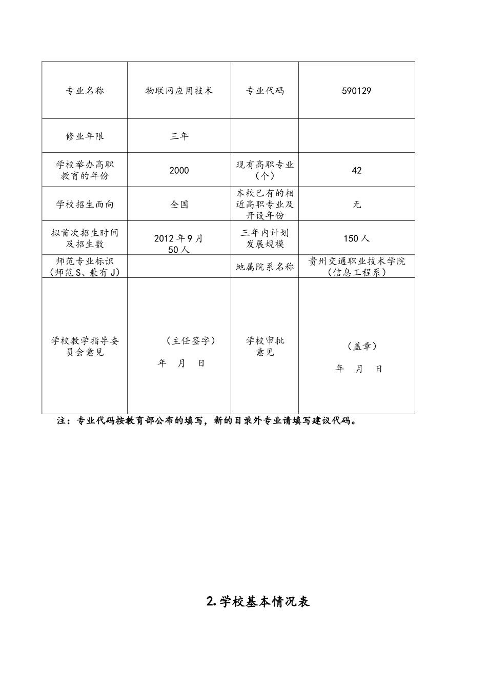 省高职高专院校增设专业申请表_第3页