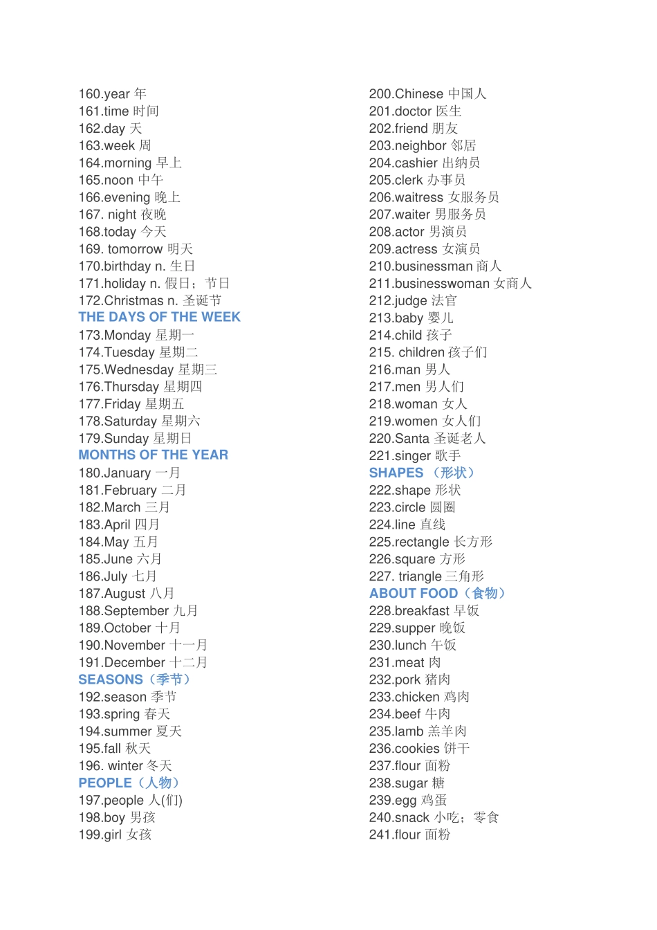 小学英语单词汇总_第3页