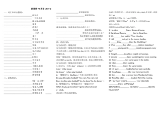 新译林7A英语UNIT2测试题