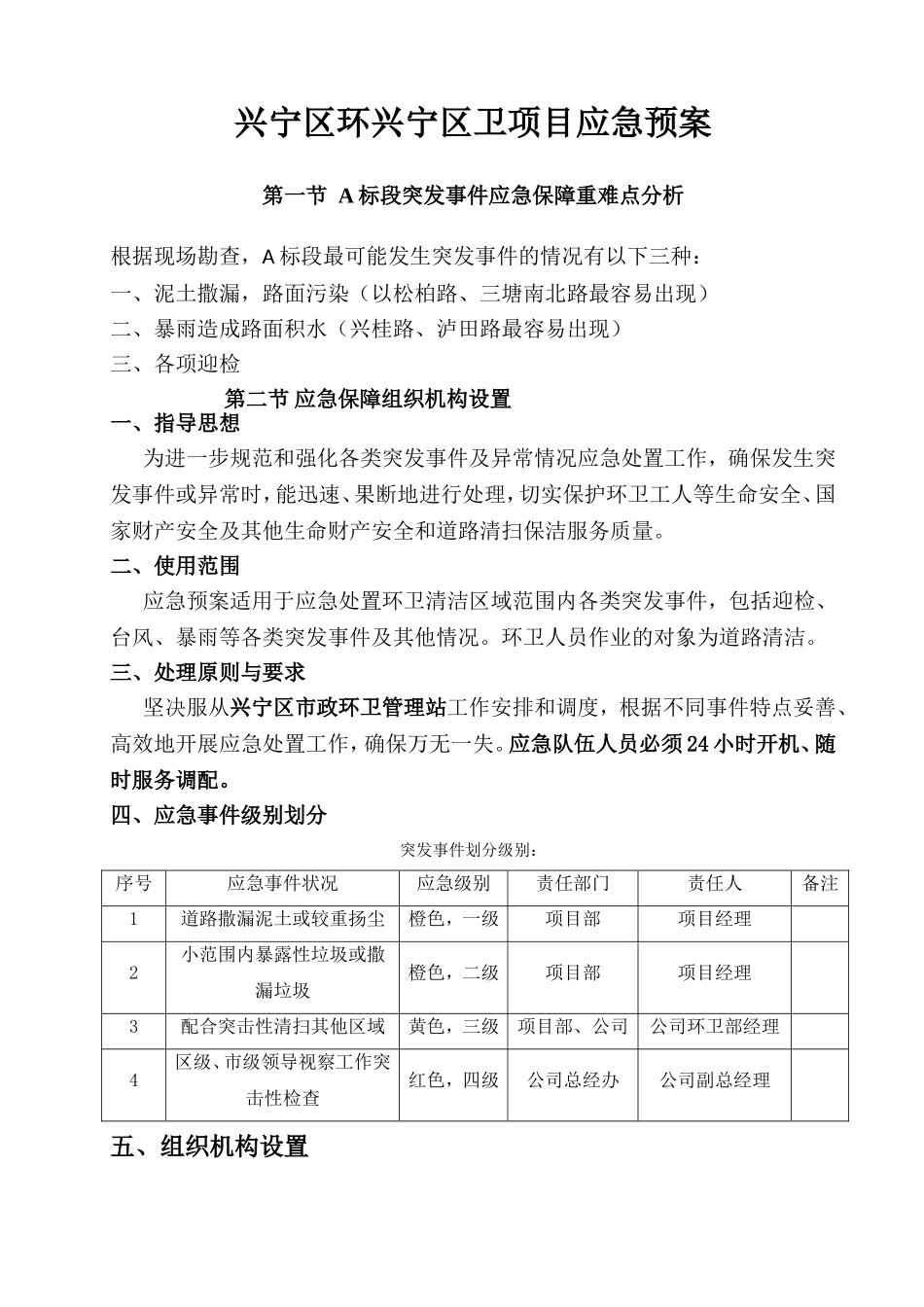 兴宁区环兴宁区卫项目应急预案_第1页