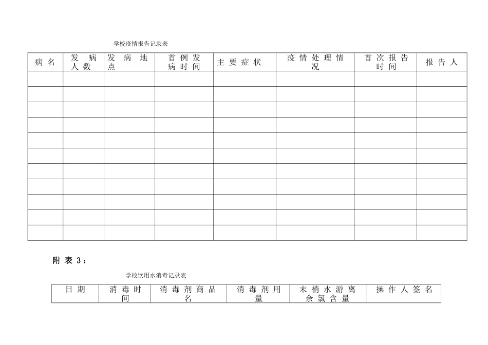 学校传染病登记表等表格_第2页