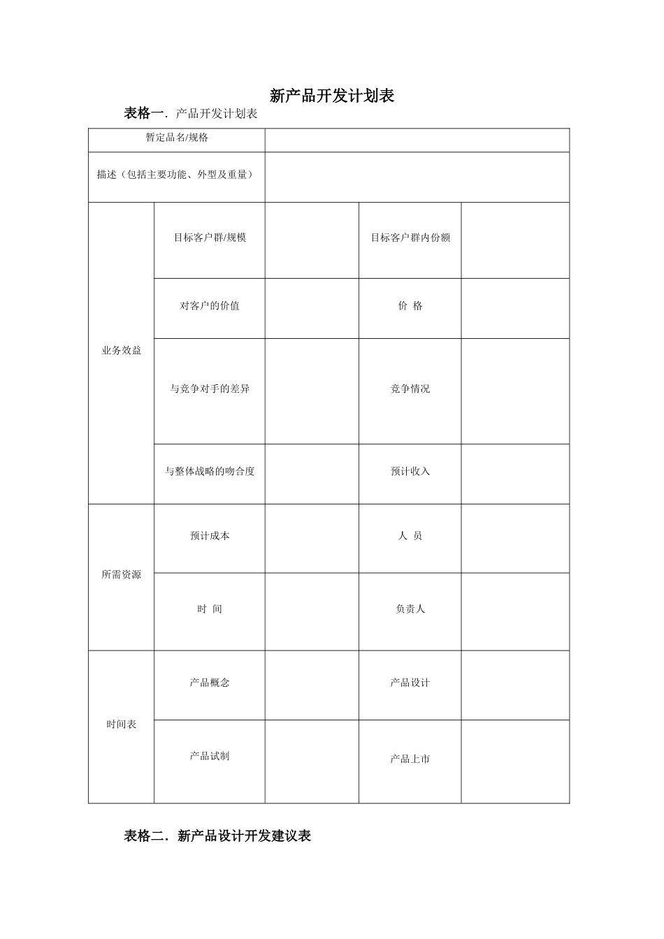 新产品开发计划表_第1页