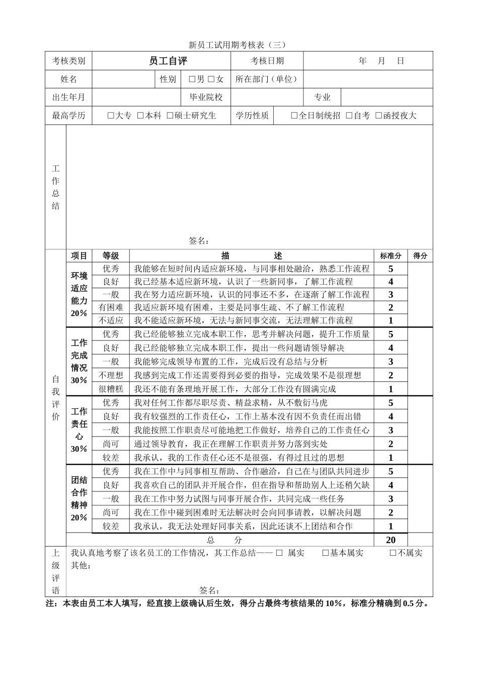 新员工试用期考核表_第3页