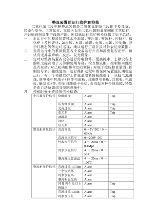 整流装置的运行维护和检修