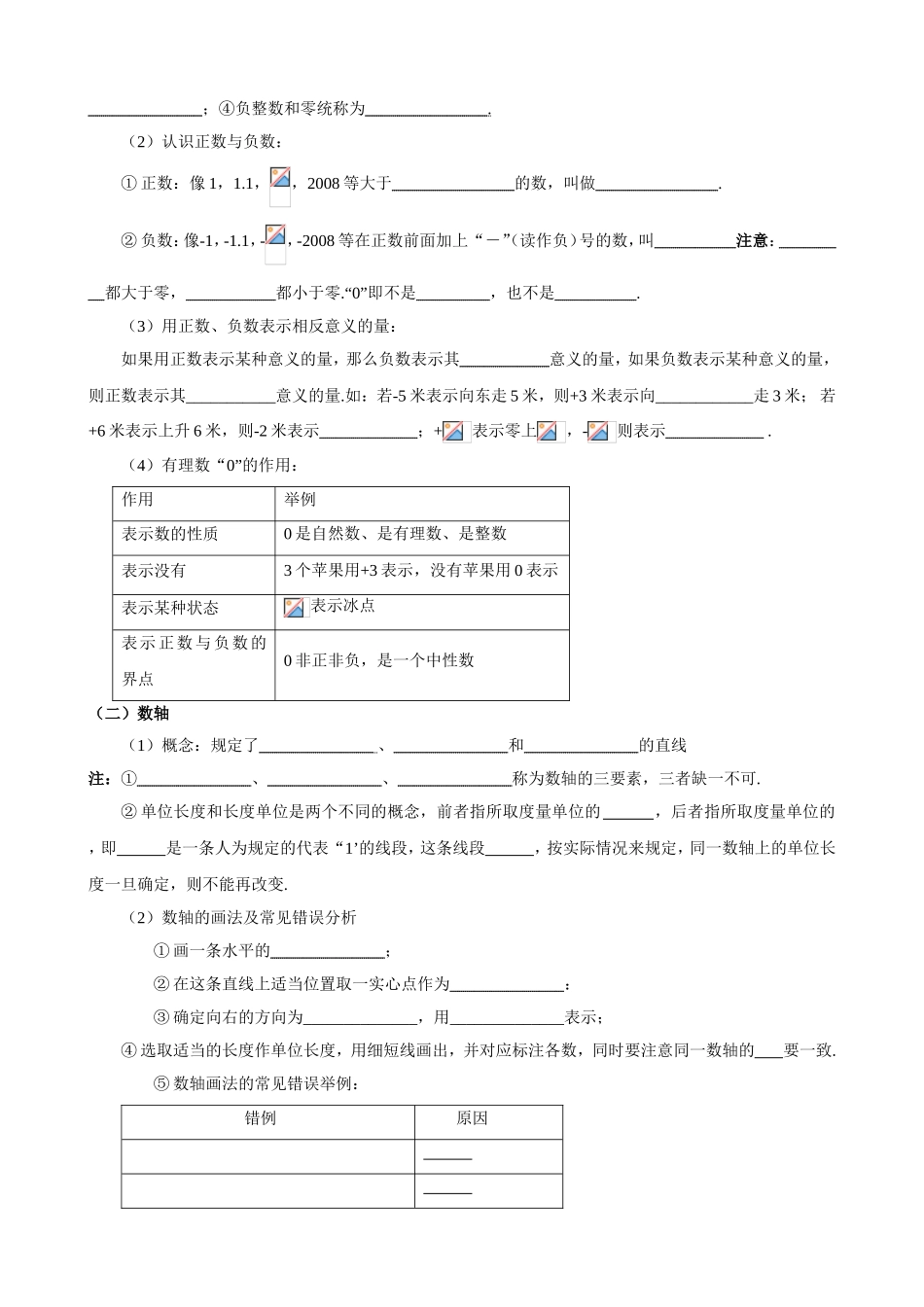 有理数 教学教案设计_第2页