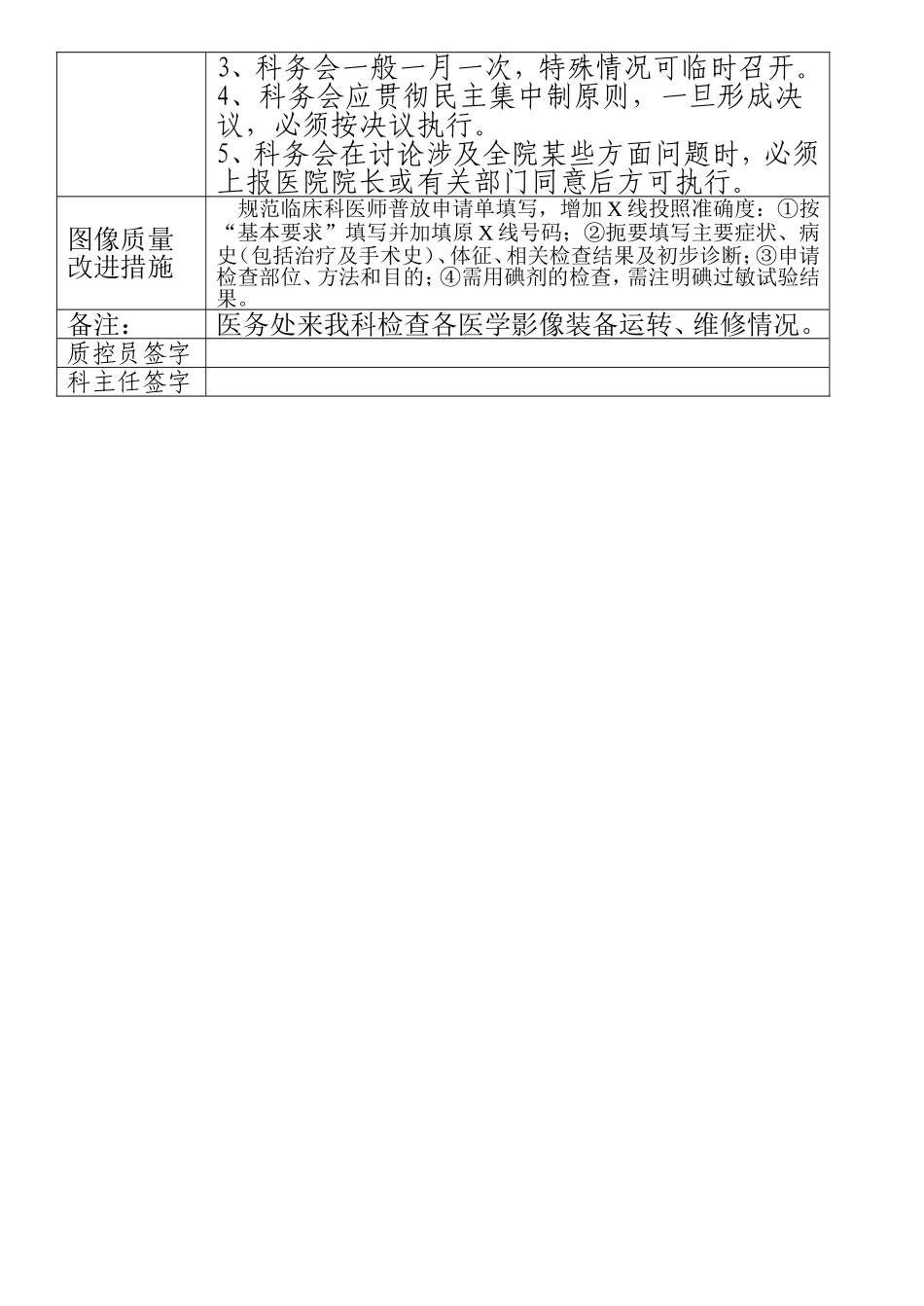 医疗质量持续改进记录表_第2页