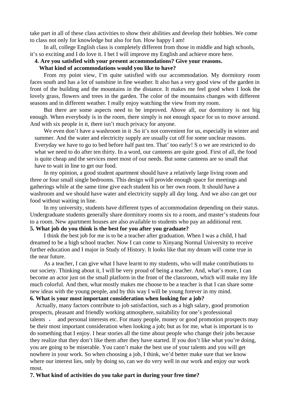 英语口语技能训练练习话题精编_第2页