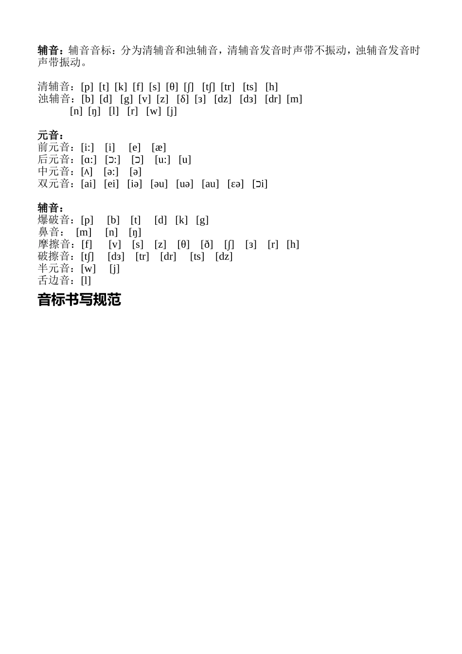 英语字母知识点梳理汇总_第2页