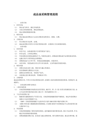 成品油采购管理流程