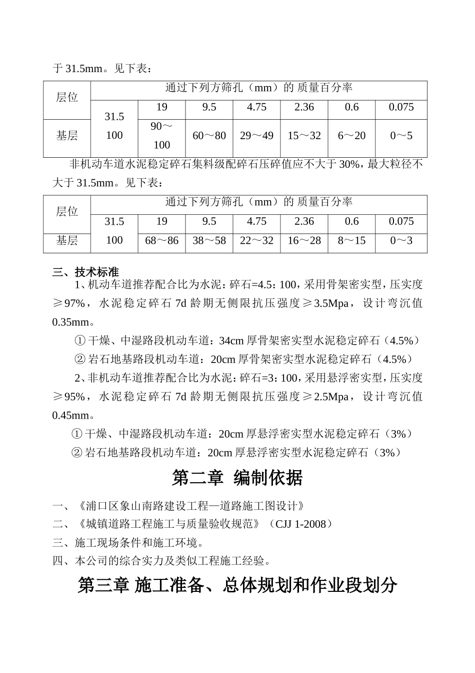 城镇道路工程施工组织设计_第2页
