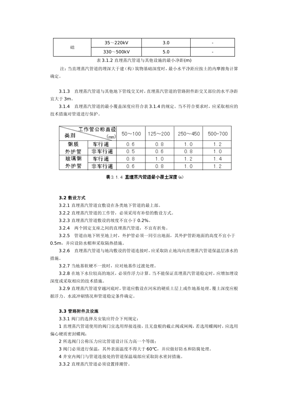 城镇供热直埋蒸汽管道技术规程_第3页