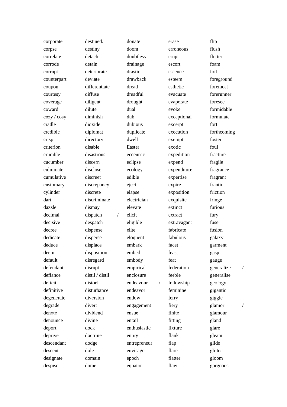 大学英语较高要求词汇1081个_第2页