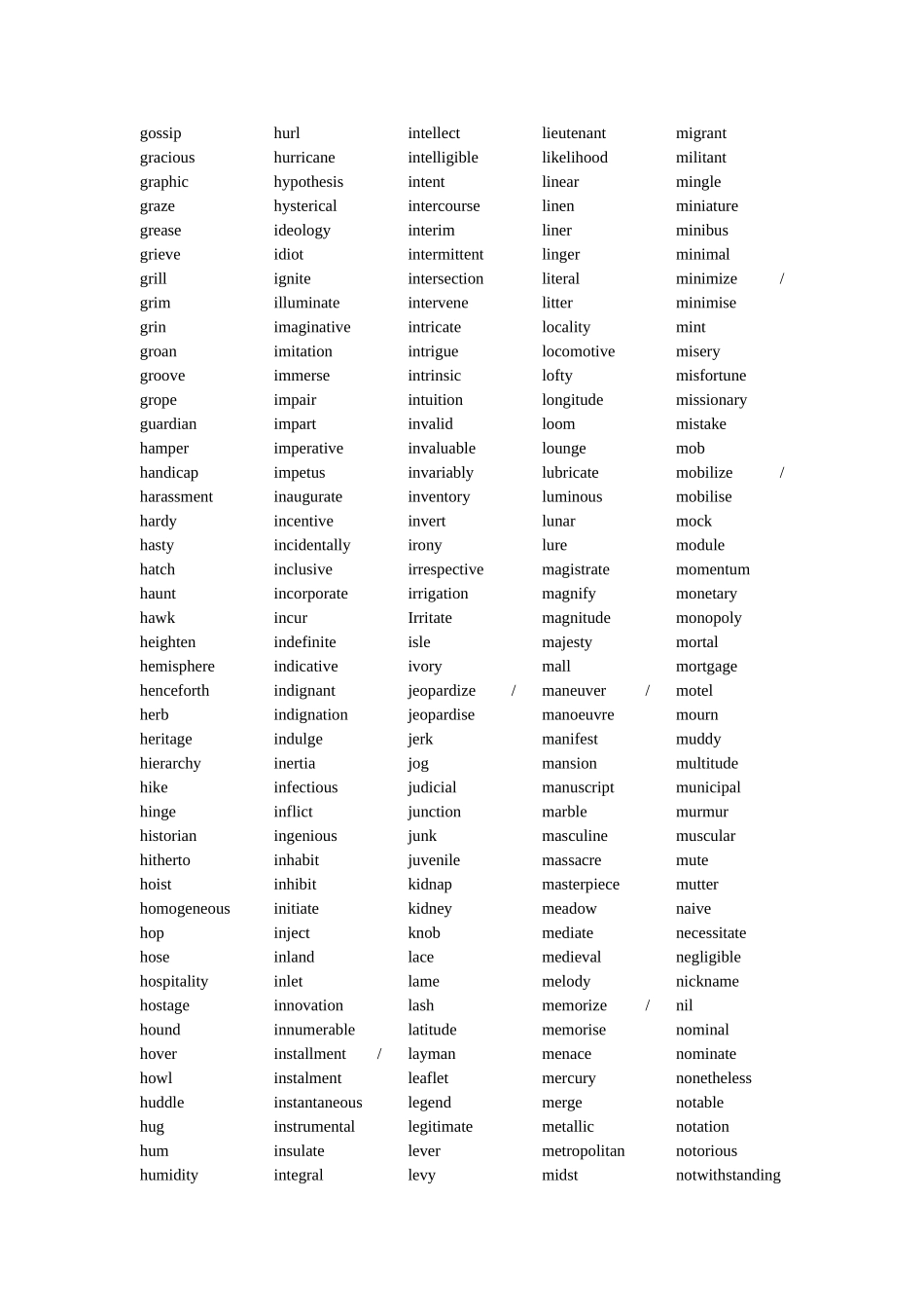 大学英语较高要求词汇1081个_第3页