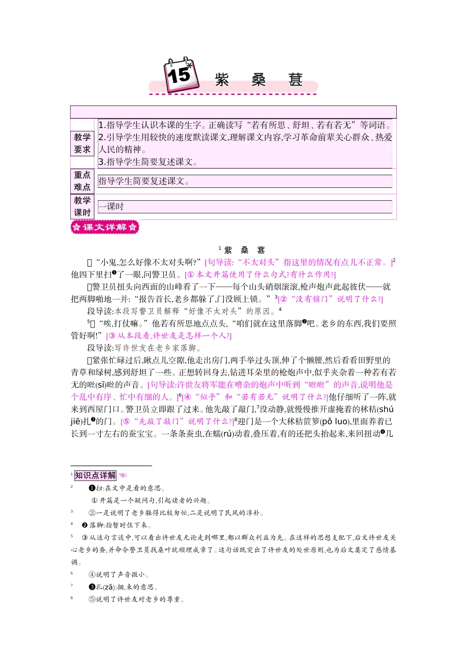 紫桑葚知识点梳理_第1页