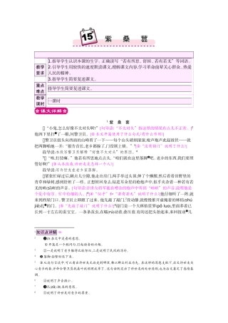 紫桑葚知识点梳理