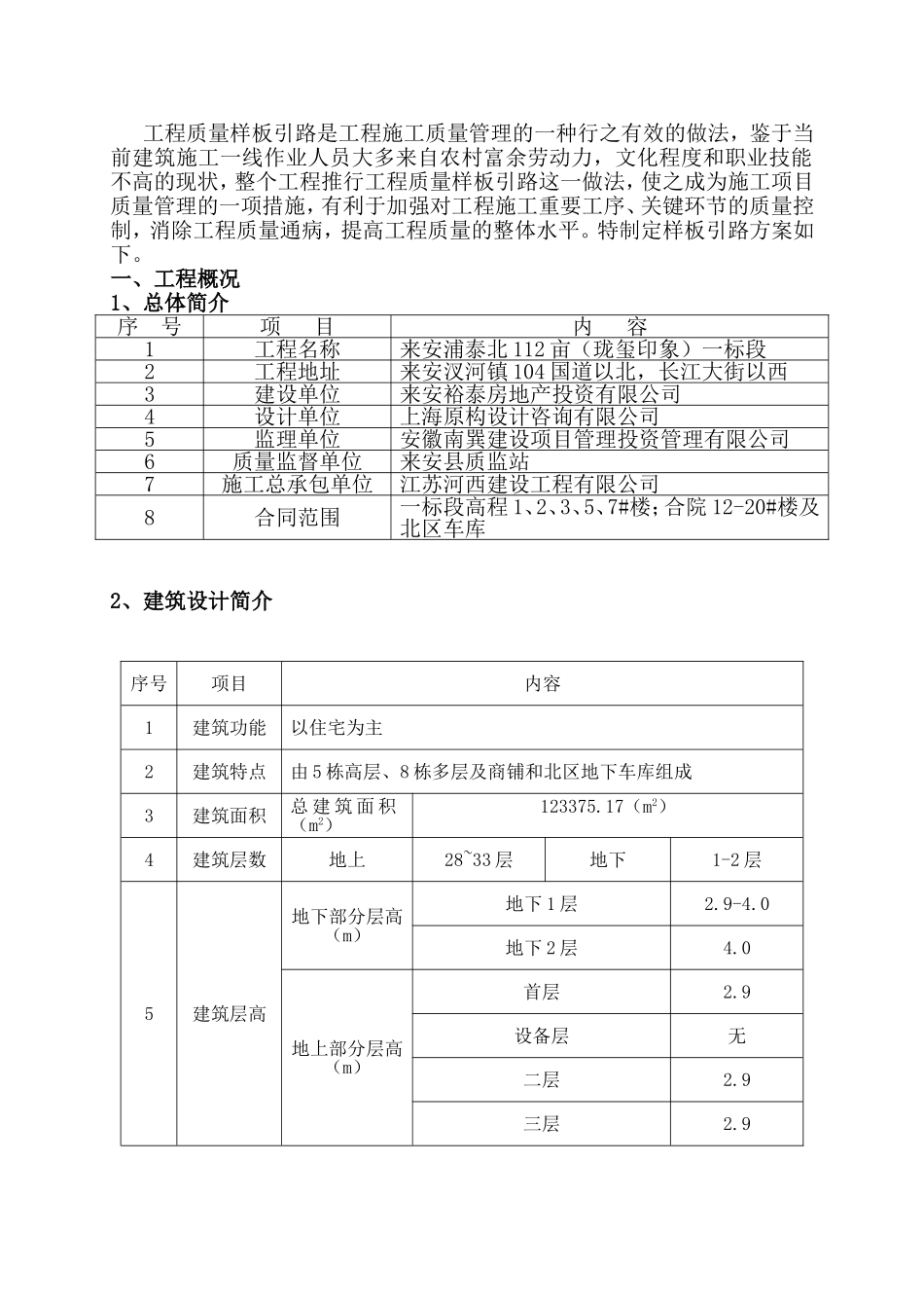 多层及商铺和北区地下车库工程施工组织_第2页