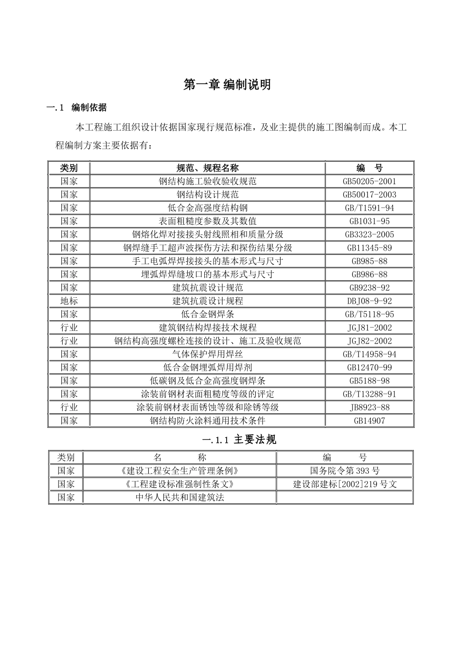 钢结构安装方案_第1页