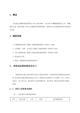 机泵单机试车程序