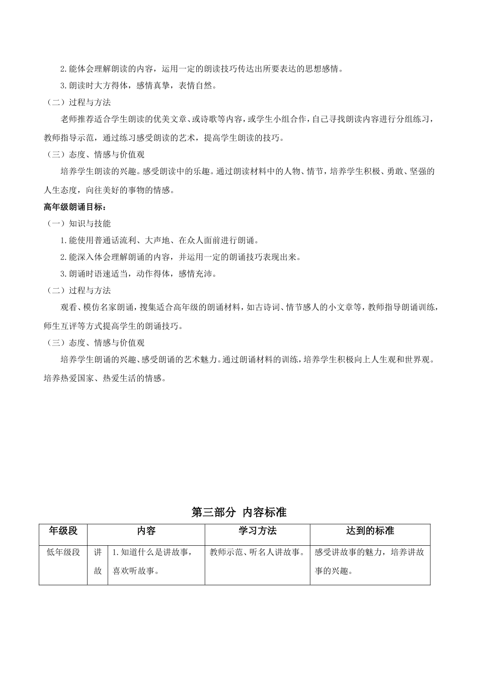 朗读表演课程实施方案_第3页