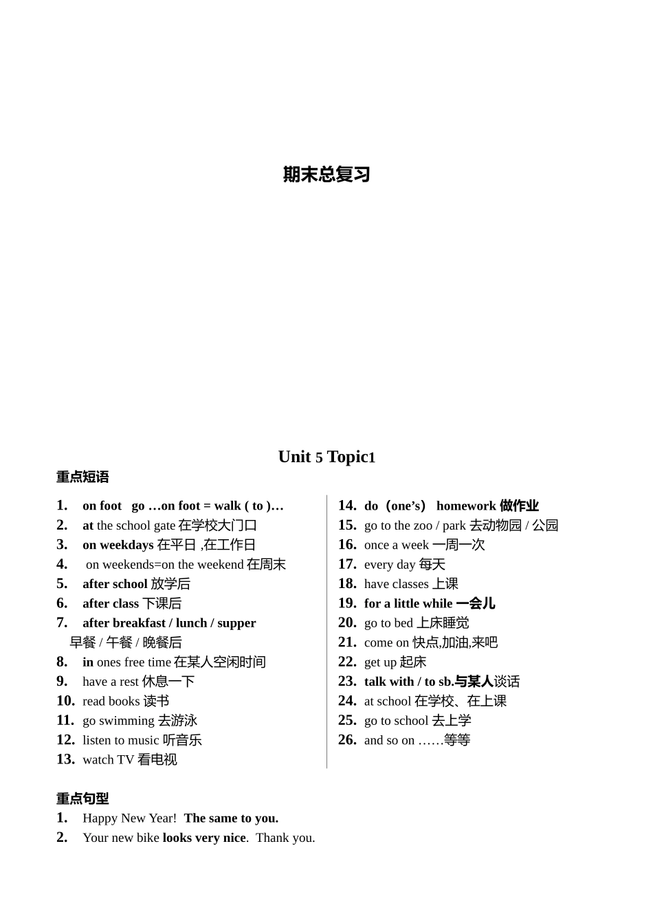 年仁爱英语七年级英语下册知识点期末复习_第1页