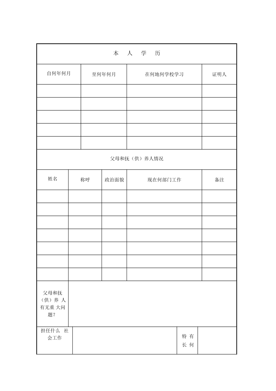 普通高中学生综合素质评价表_第2页