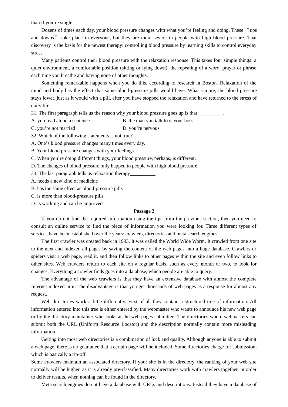 全国10月高等教育自学考试 电子商务英语试题_第3页