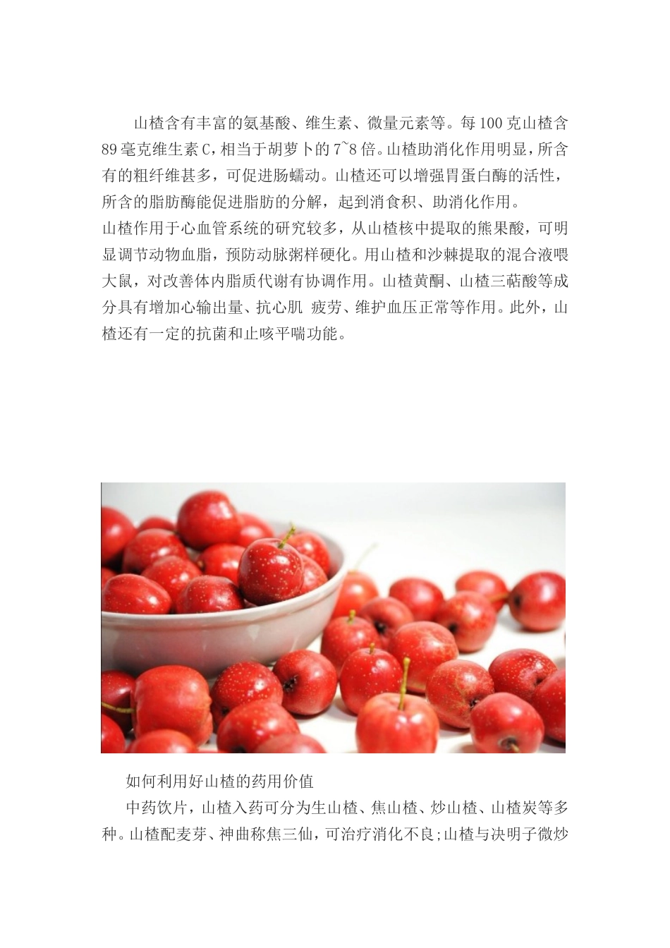 山楂医疗知识点梳理汇总_第1页