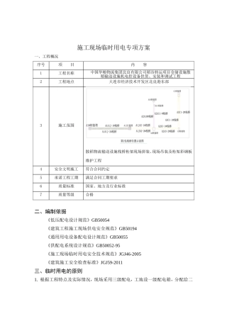 施工现场临时用电专项方案