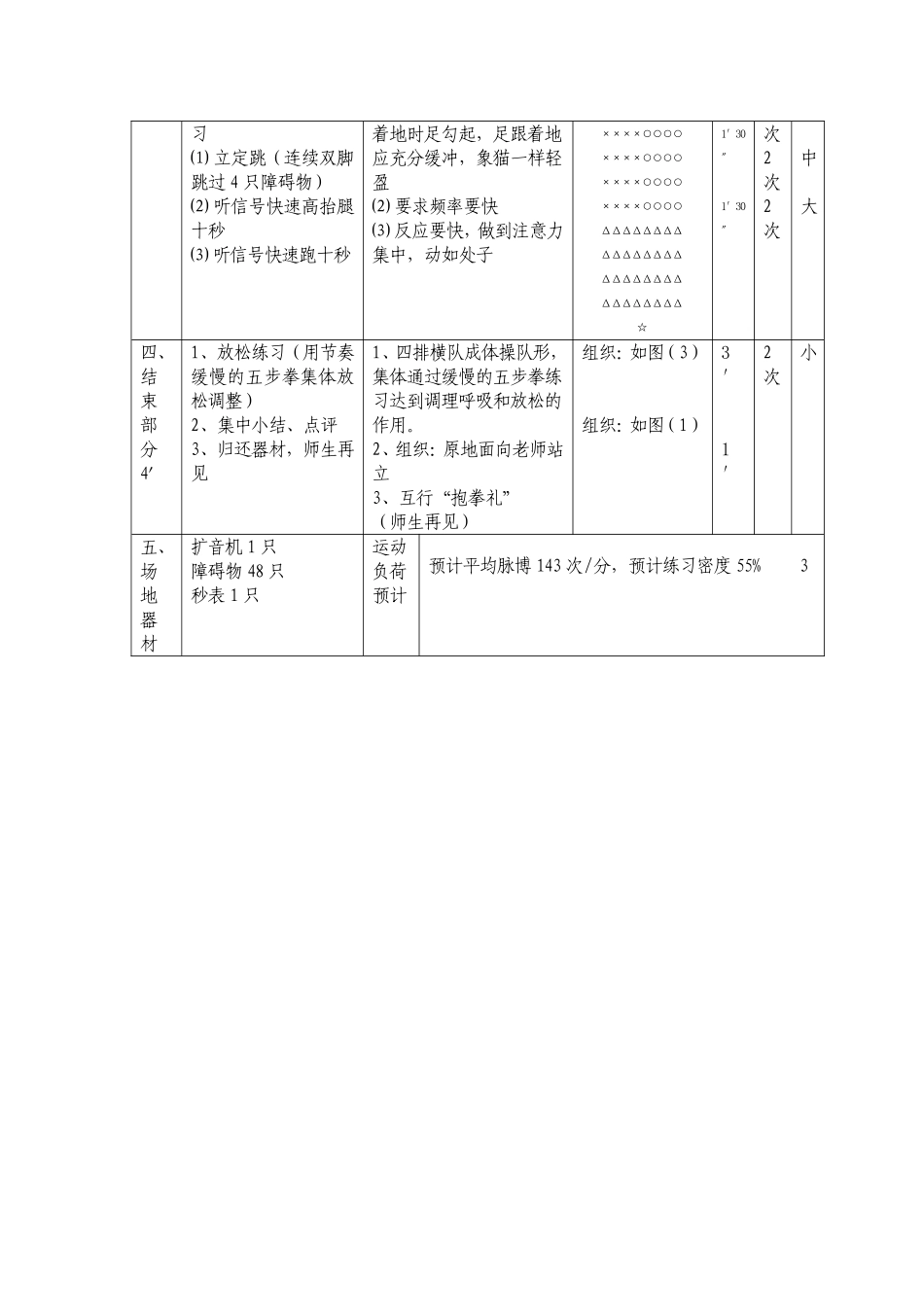 七年级《体育与健康课程》实践课教案_第3页