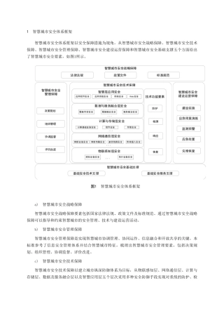智慧城市安全体系框架