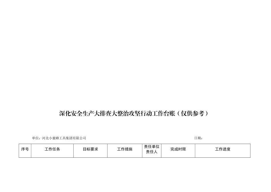 深化安全生产大排查大整治攻坚行动工作台账样表（仅供参考）_第3页