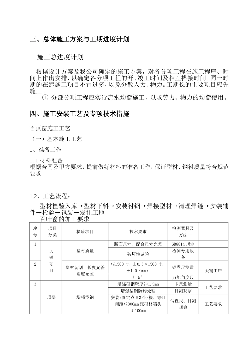 心河湾项目4#楼PVC百叶窗项目施工组织设计_第3页