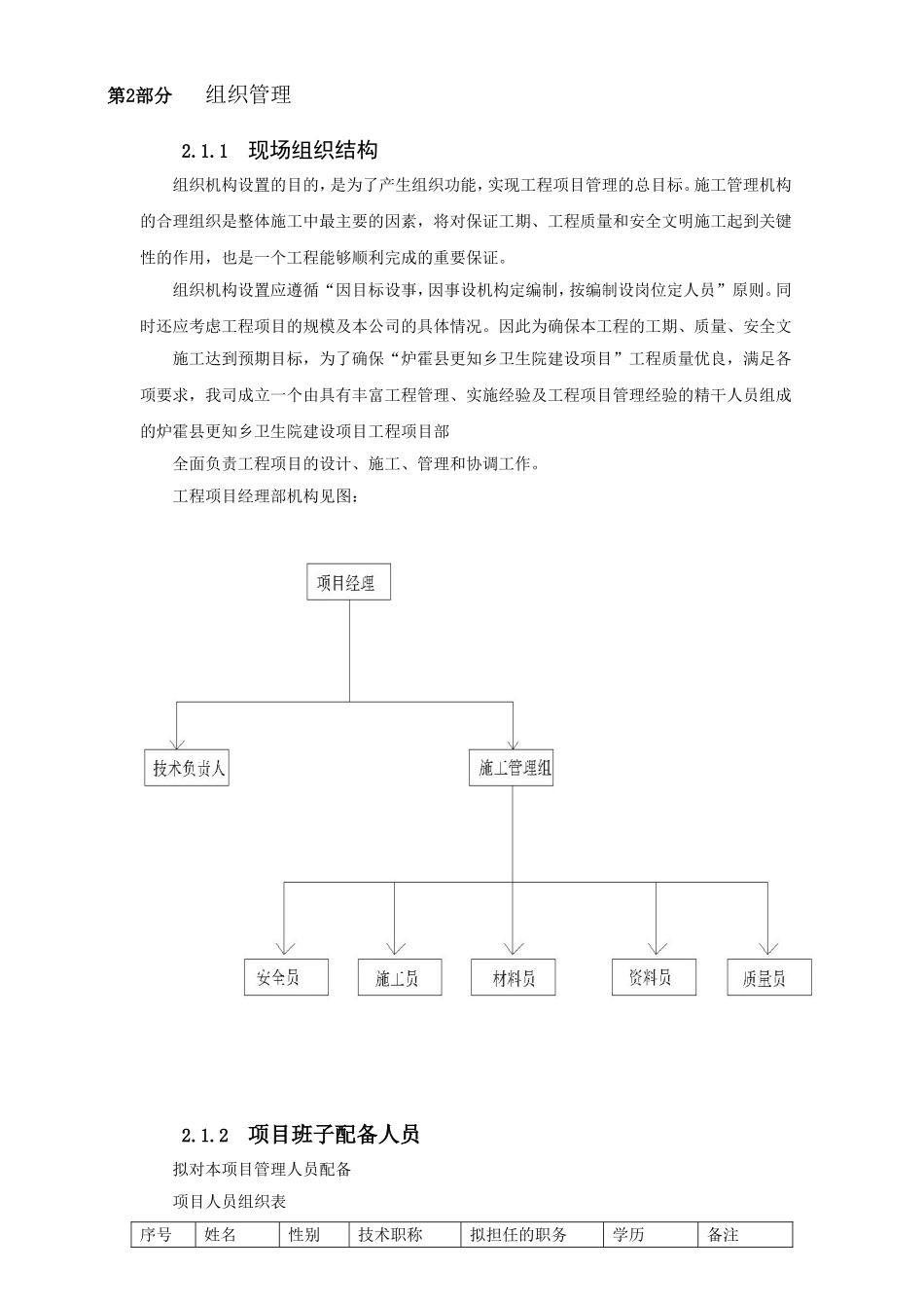 县更知乡卫生院建设项目施工组织设计方案_第2页