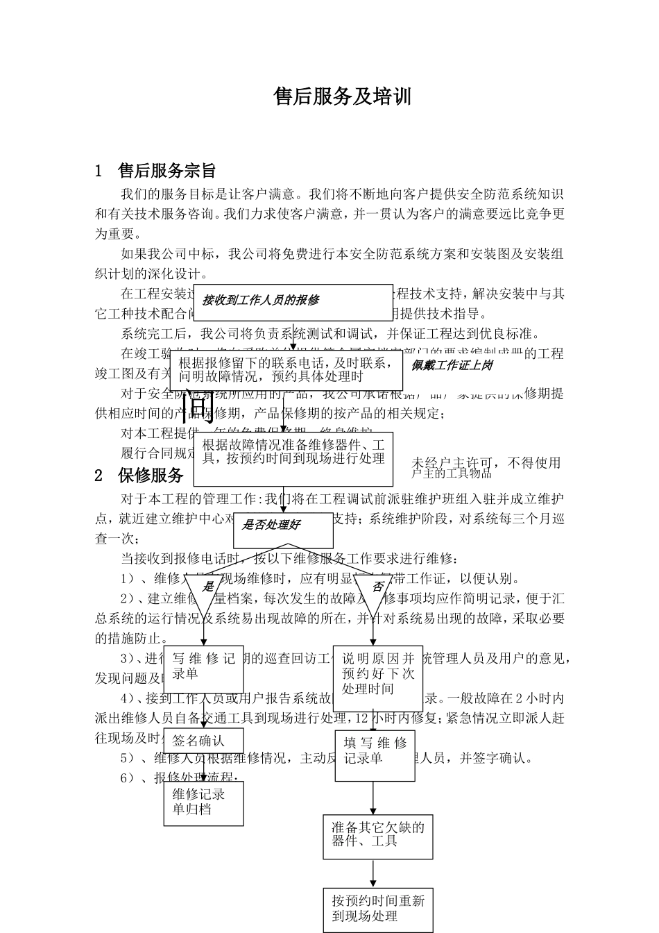 售后服务及培训_第1页