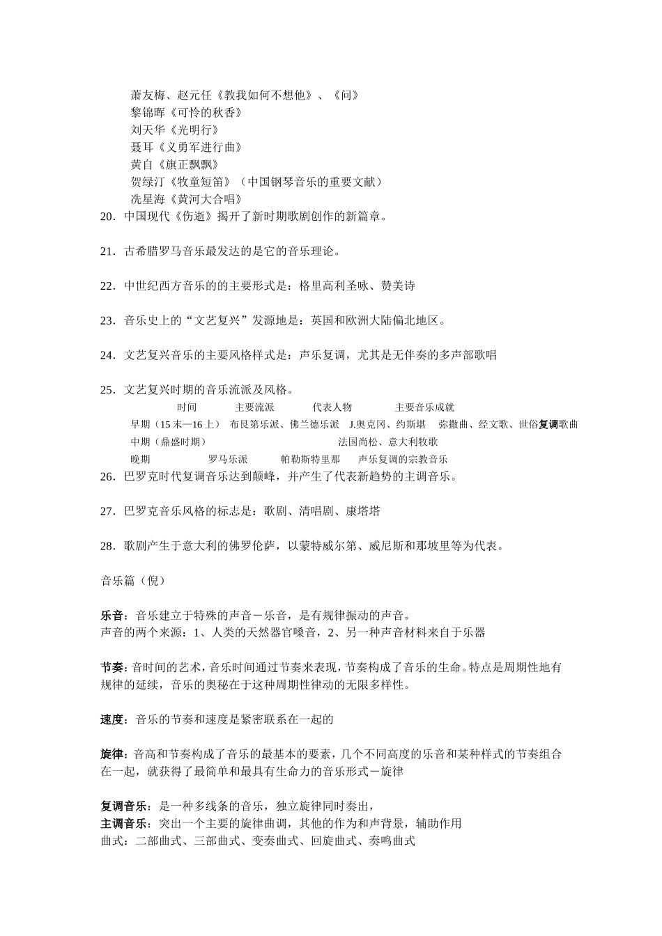 艺术学基础知识复习要点_第2页