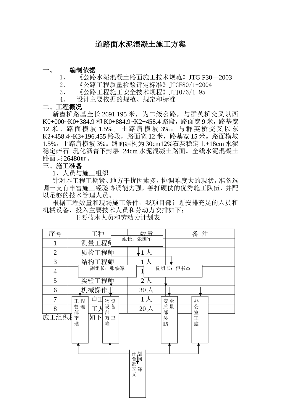 道路面水泥混凝土施工方案_第2页